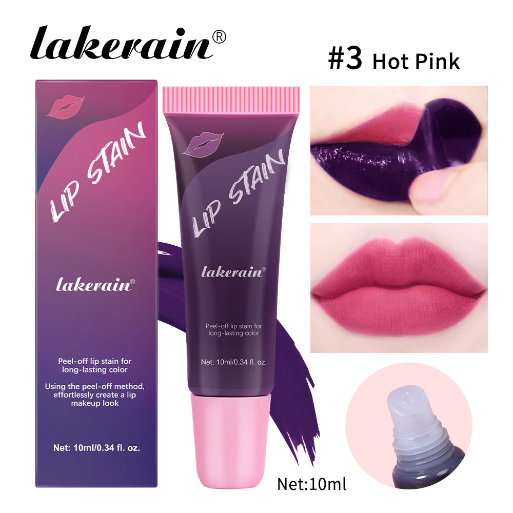Peel-off lip gloss, matte peel-off lip color,non-sticky tattoo-style lip color,highly pigmented waterproof lip makeup