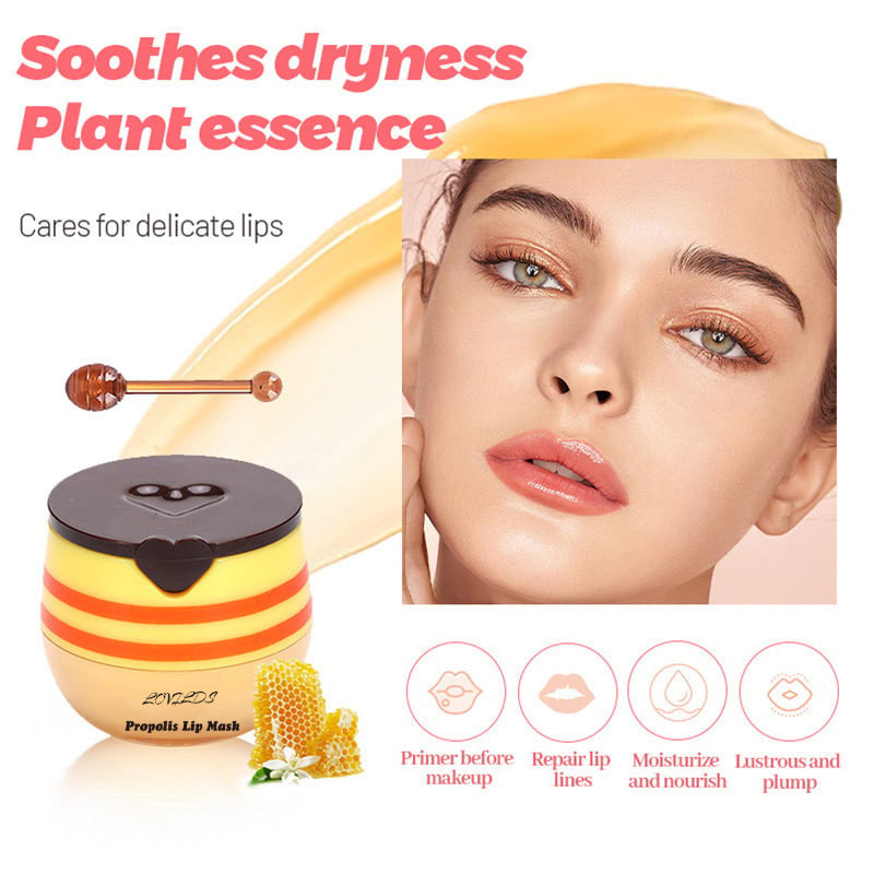 Bee Lip Balm Honey Pot 🍯 | Nourish with Natural Beeswax & Honey 🐝 - A Sweet Little Gift Idea