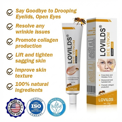 LOVILDS® Bee Venom Wrinkle Removal Cream 👨‍⚕️ Made and Shipped from US✅