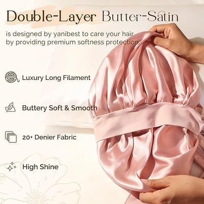 LOVILDS™ Silk Bow Sleep Bonnet-Trending Sleep Cap That Protects & Beautifies Your Hair