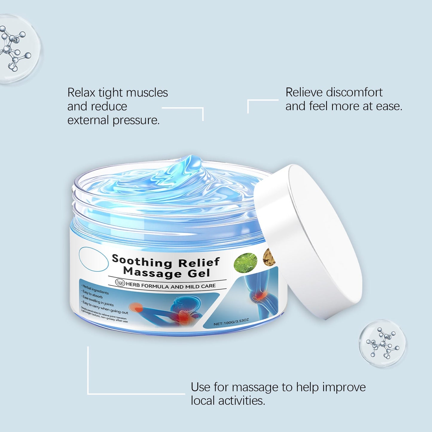 🔥[𝟔𝟎% 𝐎𝐅𝐅 𝐋𝐀𝐒𝐓 𝐓𝐇𝐑𝐄𝐄 𝐃𝐀𝐘𝐒]LOVILDS® Soothing Relief Massage Gel, Daily Care for Joints & Skin – Shoulders, Neck & Wrists