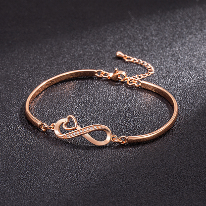 To My Daughter- Keep Me In Your Heart Infinity Bracelet
