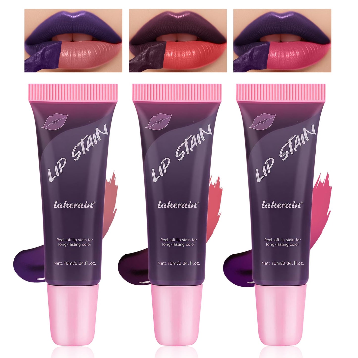 Peel-off lip gloss, matte peel-off lip color,non-sticky tattoo-style lip color,highly pigmented waterproof lip makeup