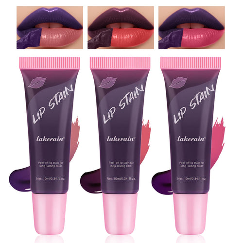Peel-off lip gloss, matte peel-off lip color,non-sticky tattoo-style lip color,highly pigmented waterproof lip makeup
