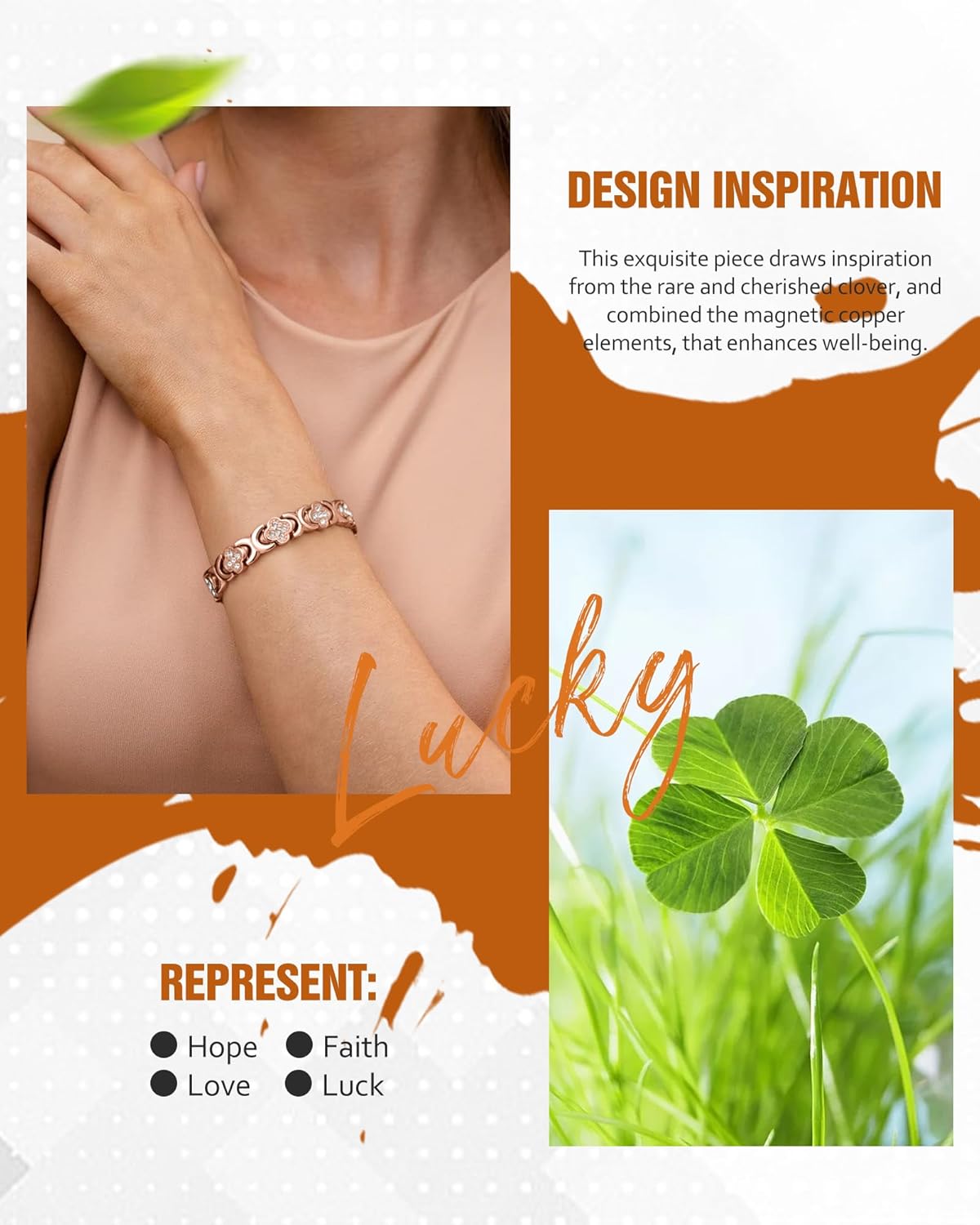 🔥Hot Sale-Copper Bracelets for Women. Pure Copper Magnetic Bracelet with 3800 Gauss Effective Magnets