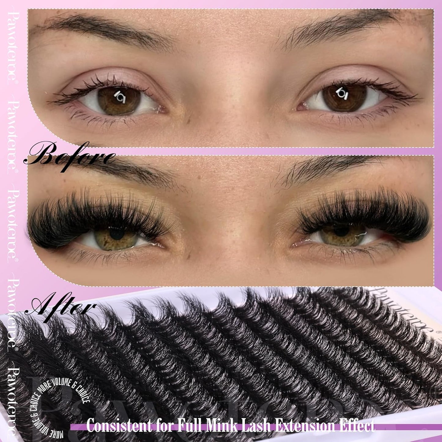 Extension Kit DIY 280pcs Lash Clusters Eyelash Extension Kit, 9-16mm 30D 40D Individual Lashes Kit with Lash Bond and Seal, Lash Tweezers for Self Use