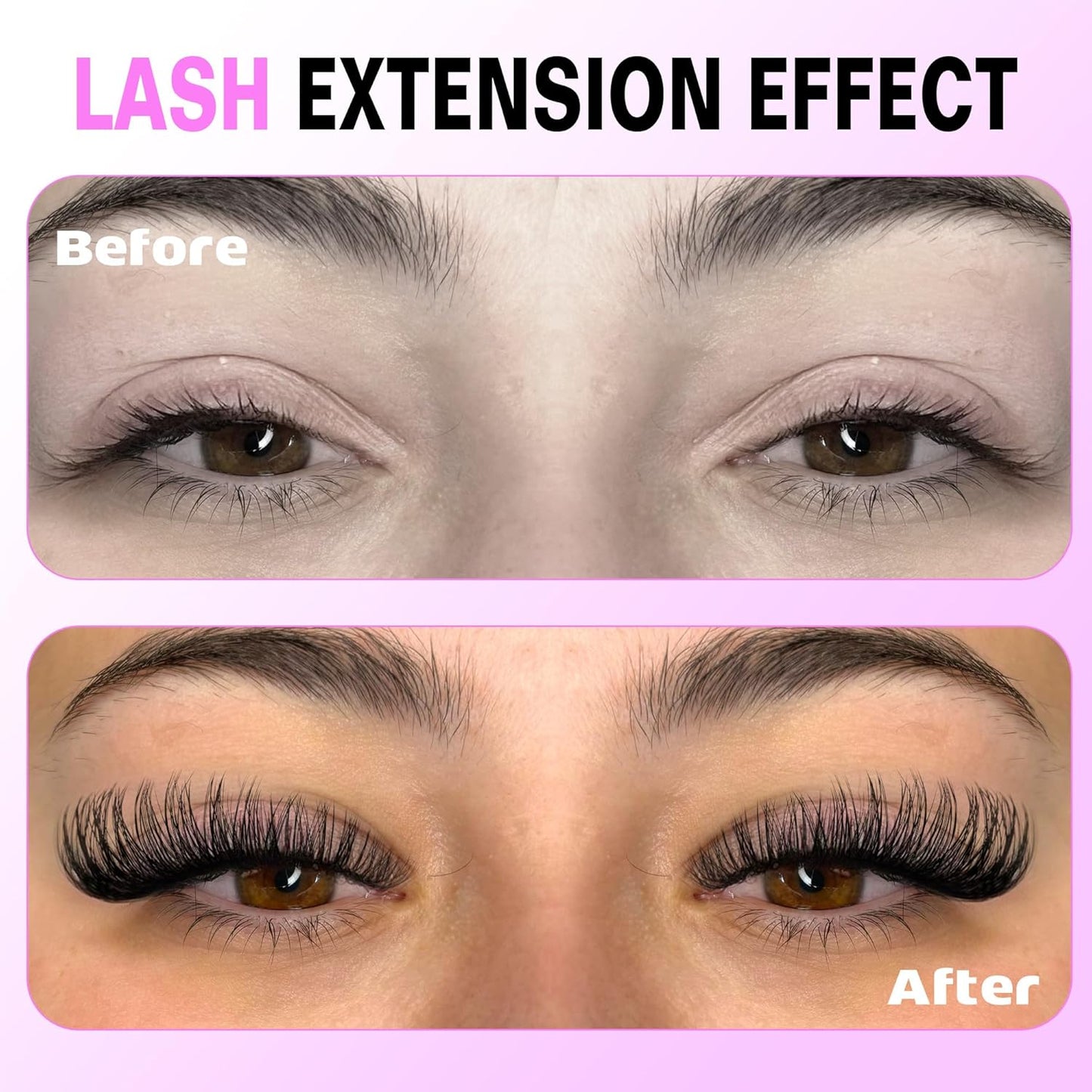 Extension Kit DIY 280pcs Lash Clusters Eyelash Extension Kit, 9-16mm 30D 40D Individual Lashes Kit with Lash Bond and Seal, Lash Tweezers for Self Use