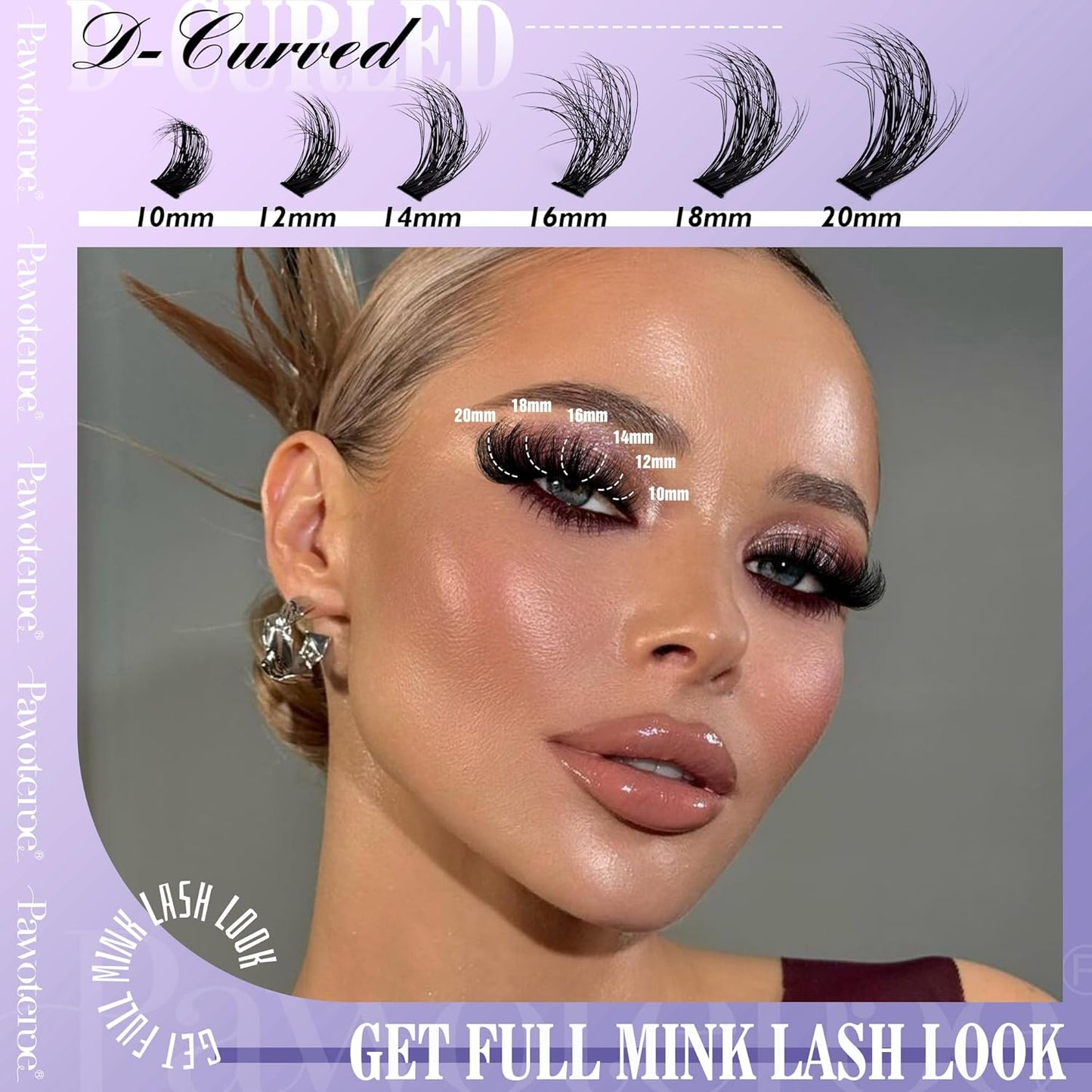 Extension Kit DIY 280pcs Lash Clusters Eyelash Extension Kit, 9-16mm 30D 40D Individual Lashes Kit with Lash Bond and Seal, Lash Tweezers for Self Use