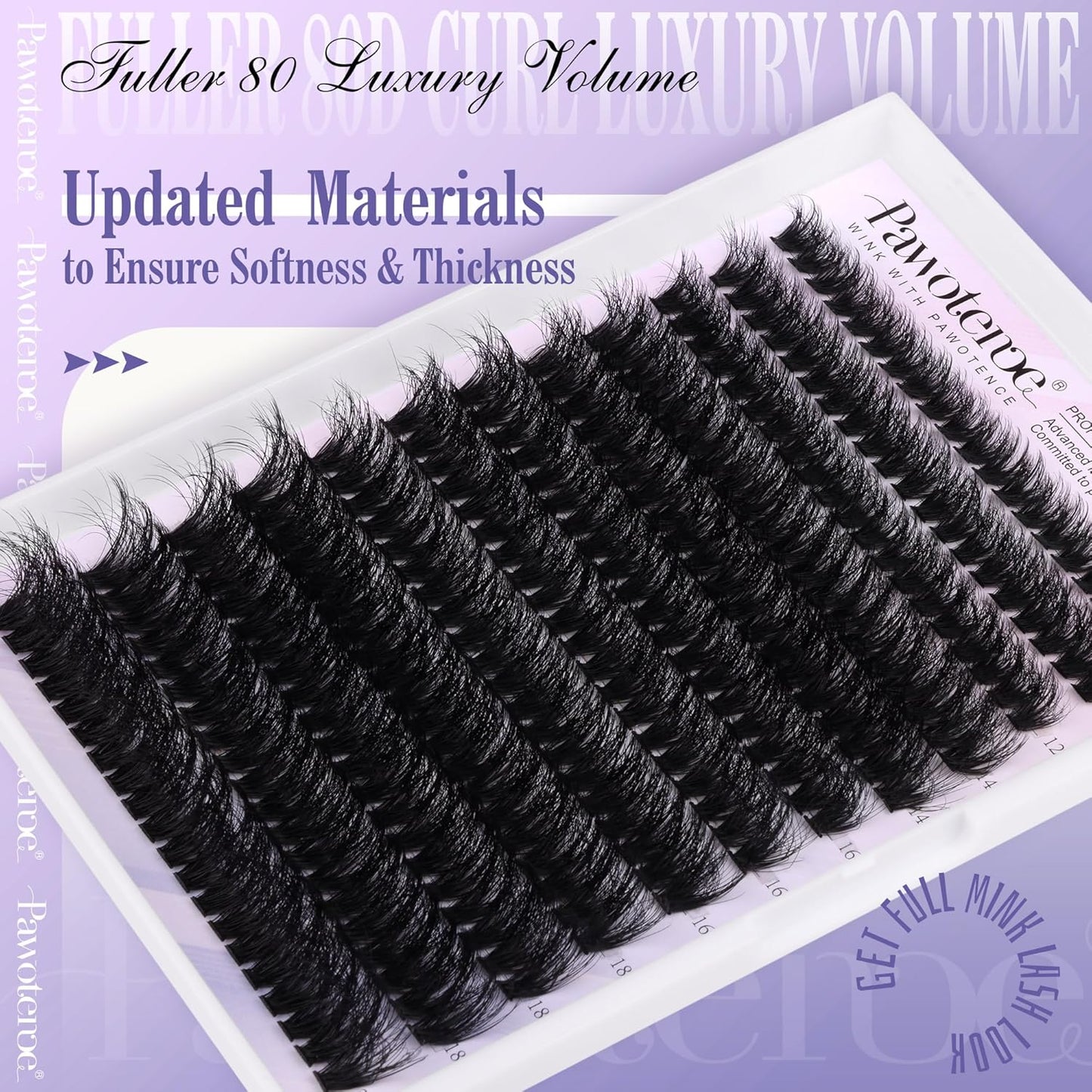 Extension Kit DIY 280pcs Lash Clusters Eyelash Extension Kit, 9-16mm 30D 40D Individual Lashes Kit with Lash Bond and Seal, Lash Tweezers for Self Use