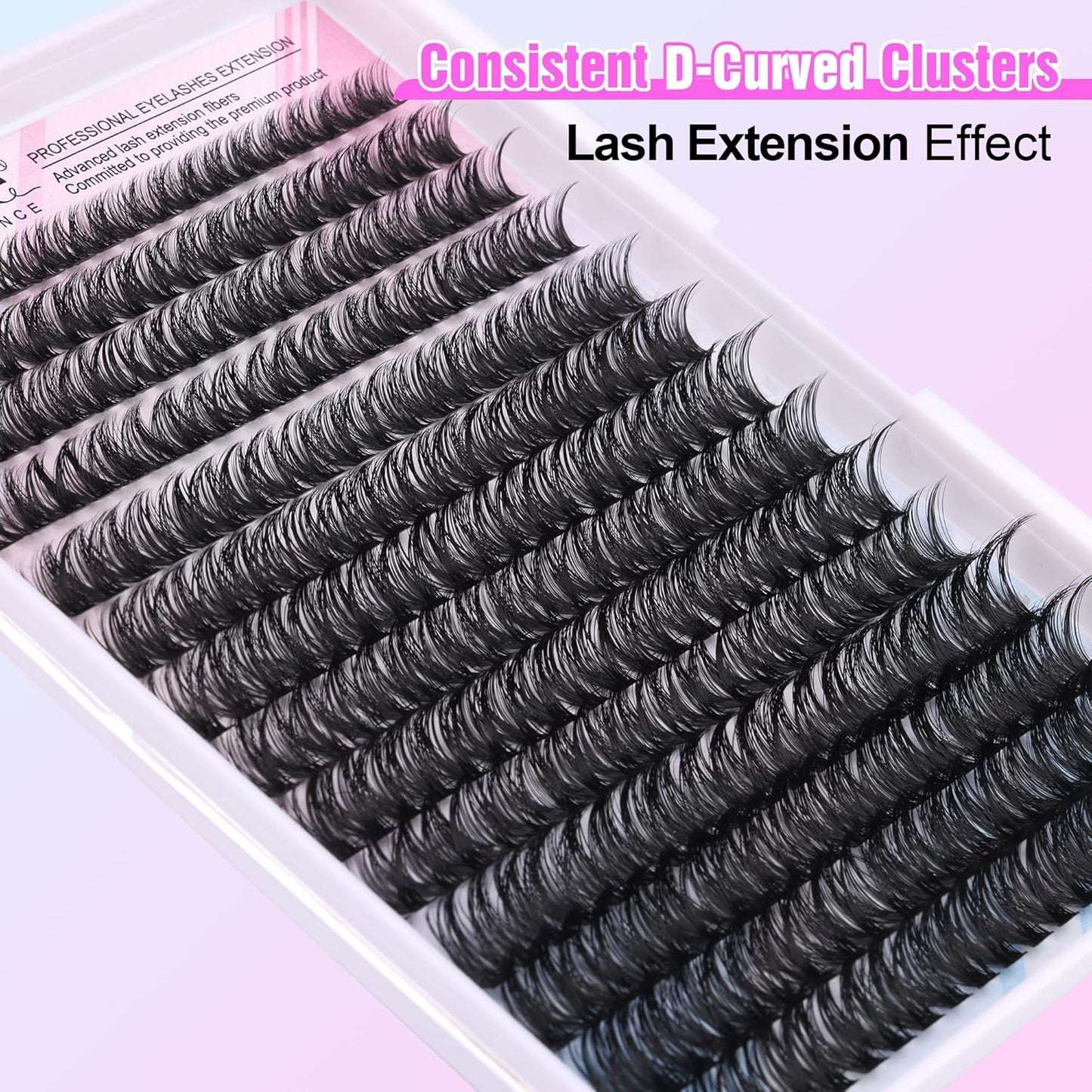 Extension Kit DIY 280pcs Lash Clusters Eyelash Extension Kit, 9-16mm 30D 40D Individual Lashes Kit with Lash Bond and Seal, Lash Tweezers for Self Use