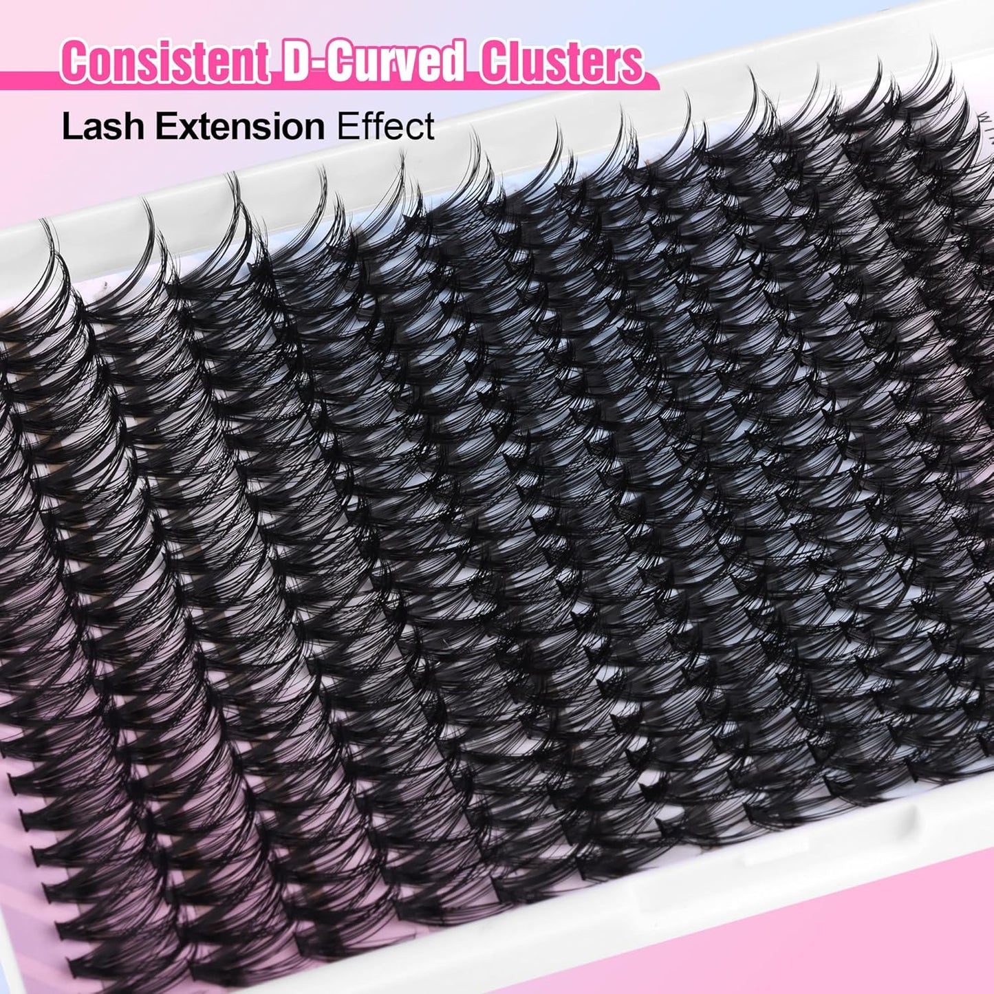 Extension Kit DIY 280pcs Lash Clusters Eyelash Extension Kit, 9-16mm 30D 40D Individual Lashes Kit with Lash Bond and Seal, Lash Tweezers for Self Use