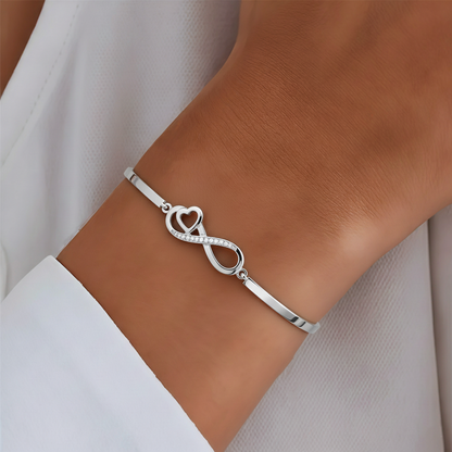 To My Daughter- Keep Me In Your Heart Infinity Bracelet