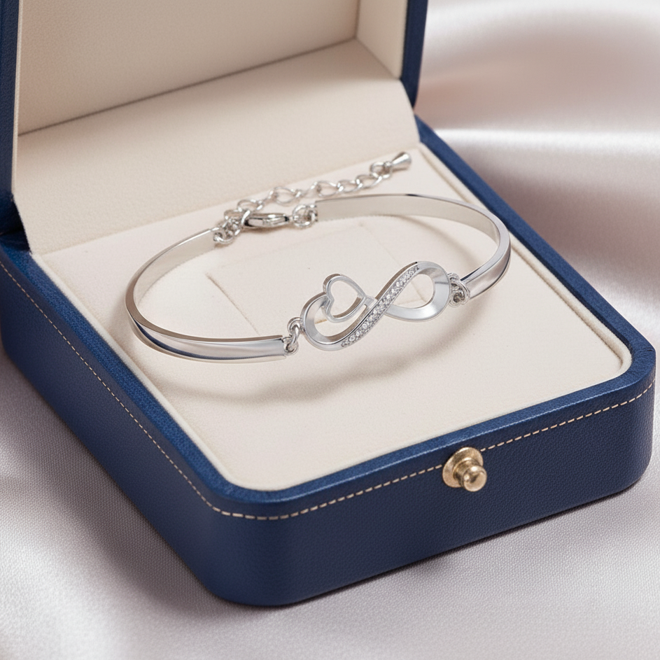 To My Daughter- Keep Me In Your Heart Infinity Bracelet