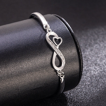 To My Daughter- Keep Me In Your Heart Infinity Bracelet