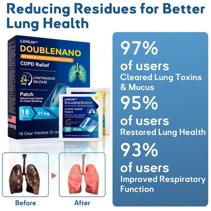 🫁✅FDA Approved LOVILDS™ Double Nano COPD Relief Patch (💝 Cough, wheezing, shortness of breath, sputum, stuffy nose, bronchitis, bronchitis, allergy symptoms, lung discomfort🫁)